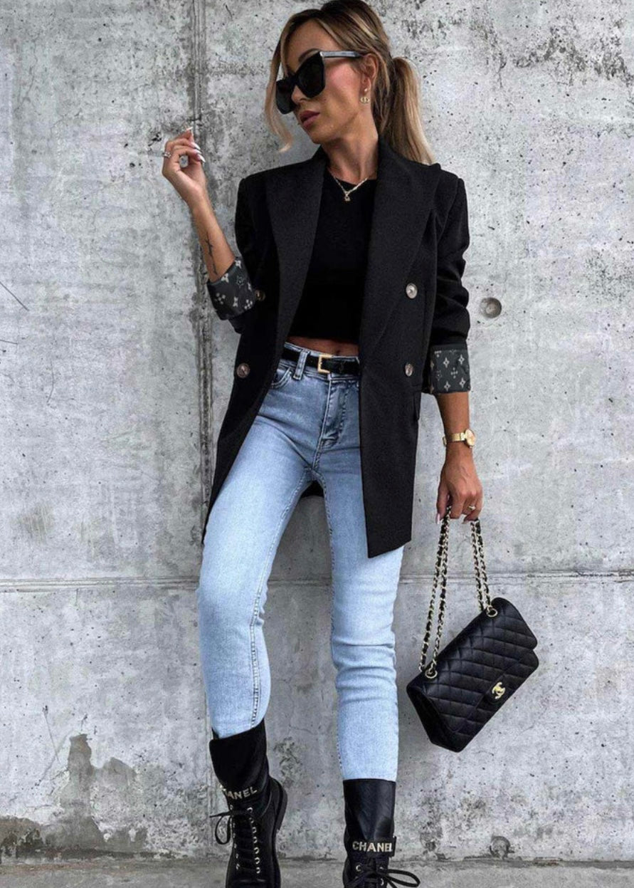 ‘Adele’ Black Oversized Blazer