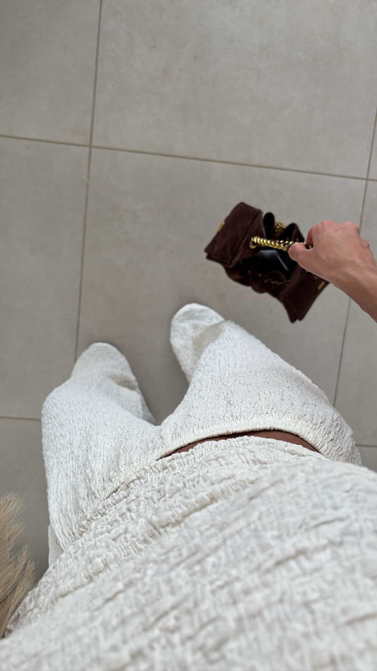 ‘Mica’ Cream Two Piece Set