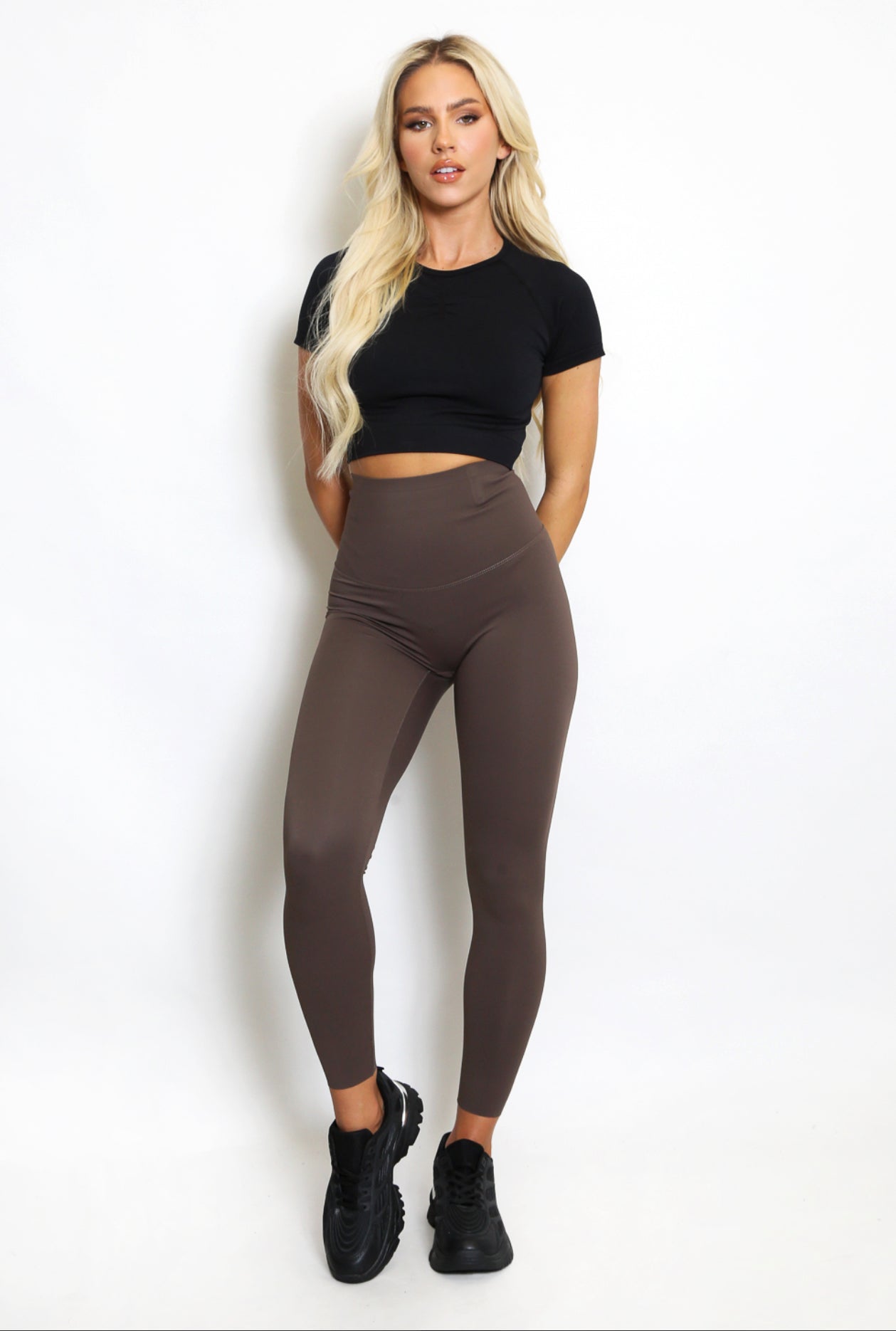‘Ella’ Chocolate Brown Leggings