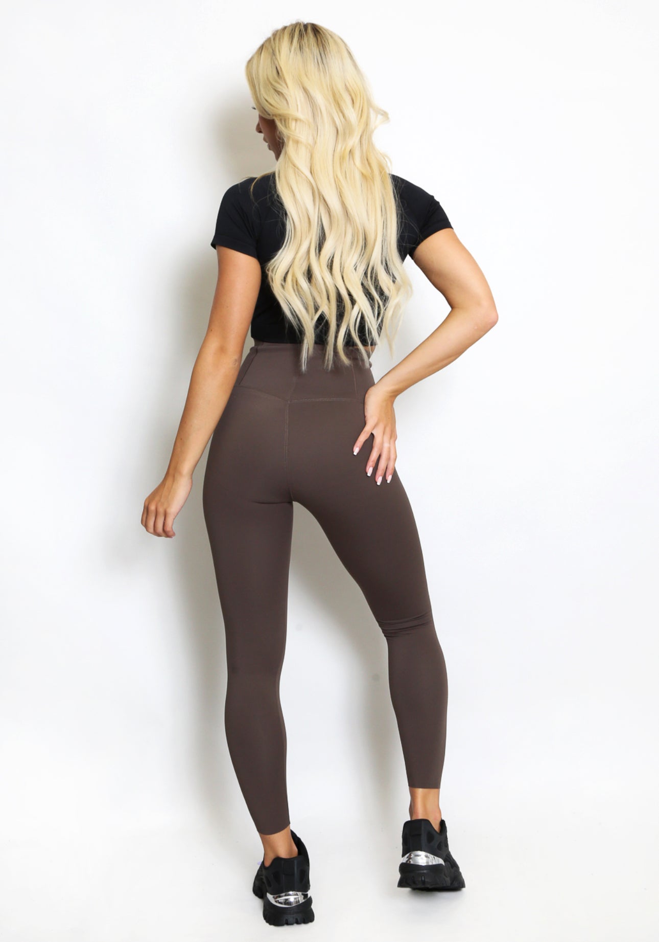 ‘Ella’ Chocolate Brown Leggings