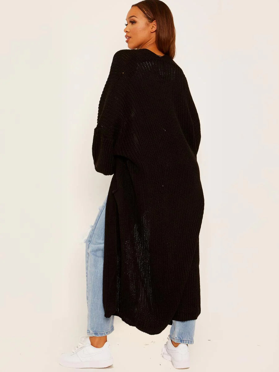 ‘Myla’ Black Longlength Cardigan