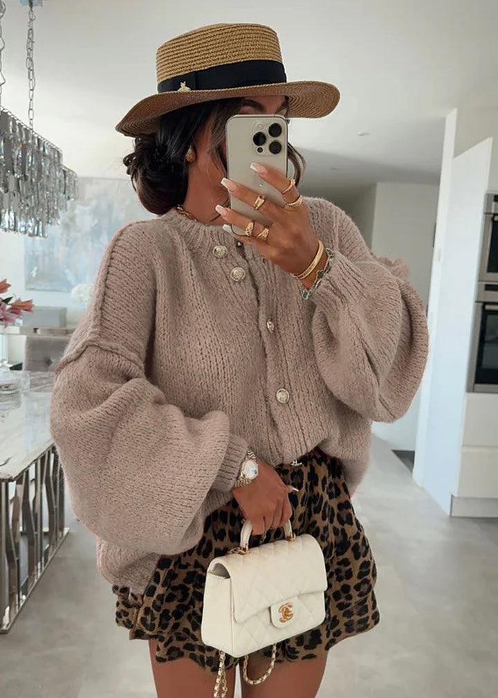 ‘Amara’ Oversized Camel Cardigan