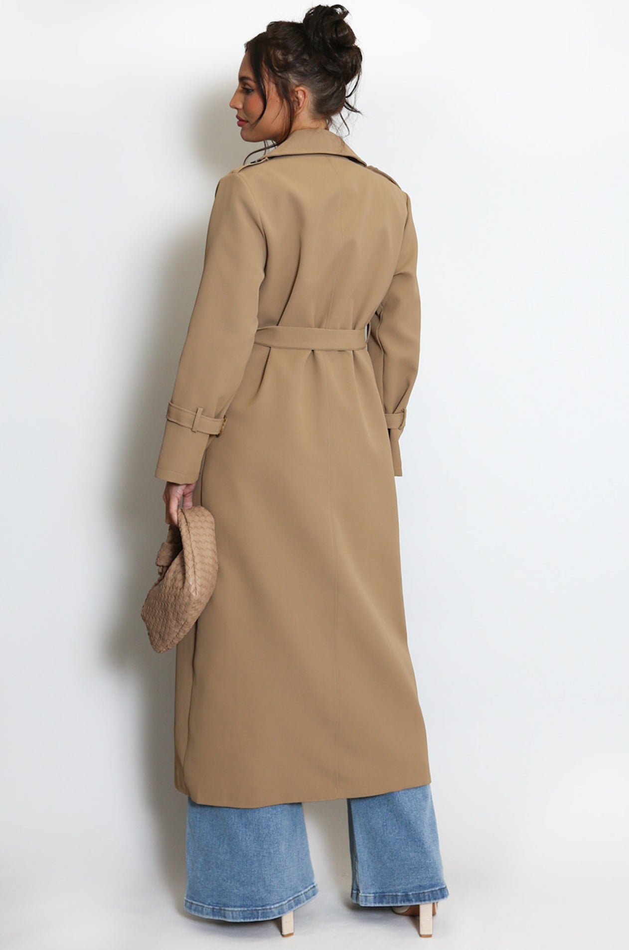 ‘Matilda’ Beige Belted Trench Coat