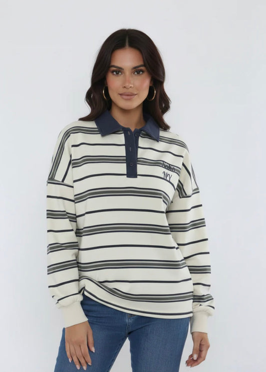 Rugby Style Top - 2 Colourways