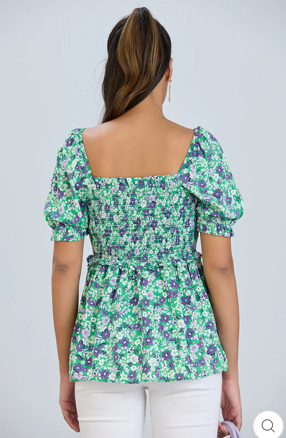‘Christina’ Floral Print Top