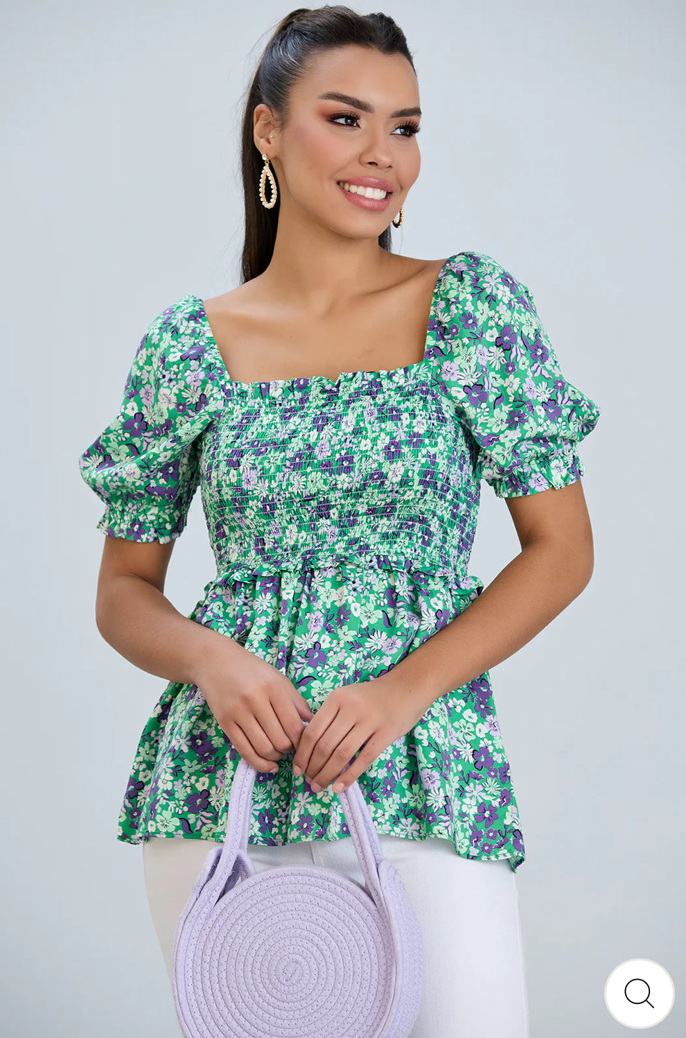 ‘Christina’ Floral Print Top