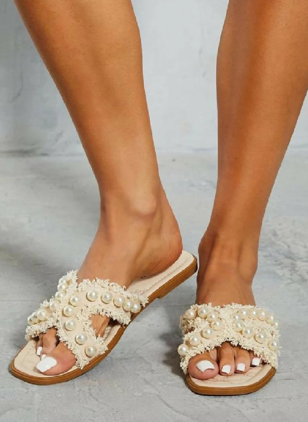 ‘India’ Pearl Sandals
