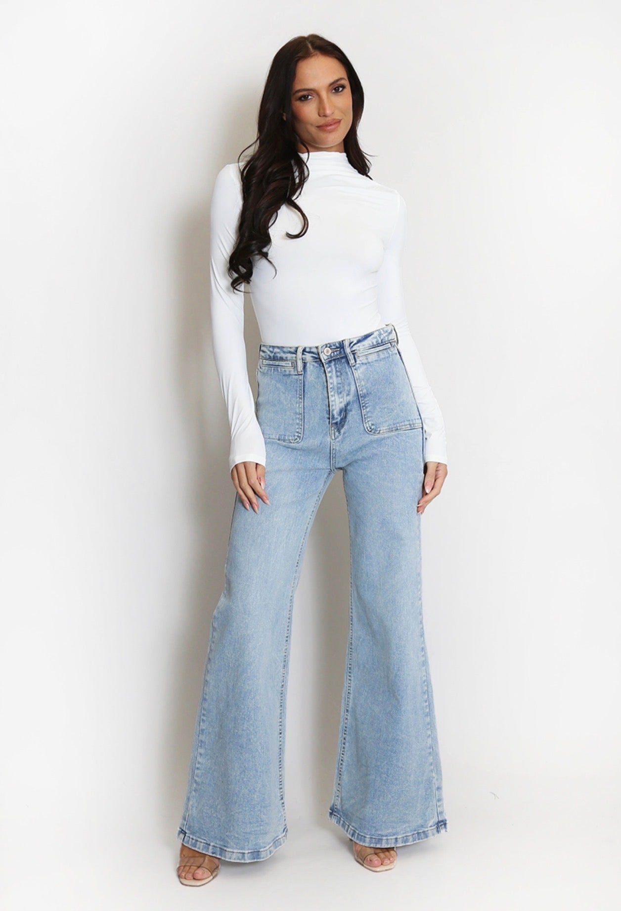 ‘Hannah’ High Waist Flared Jeans