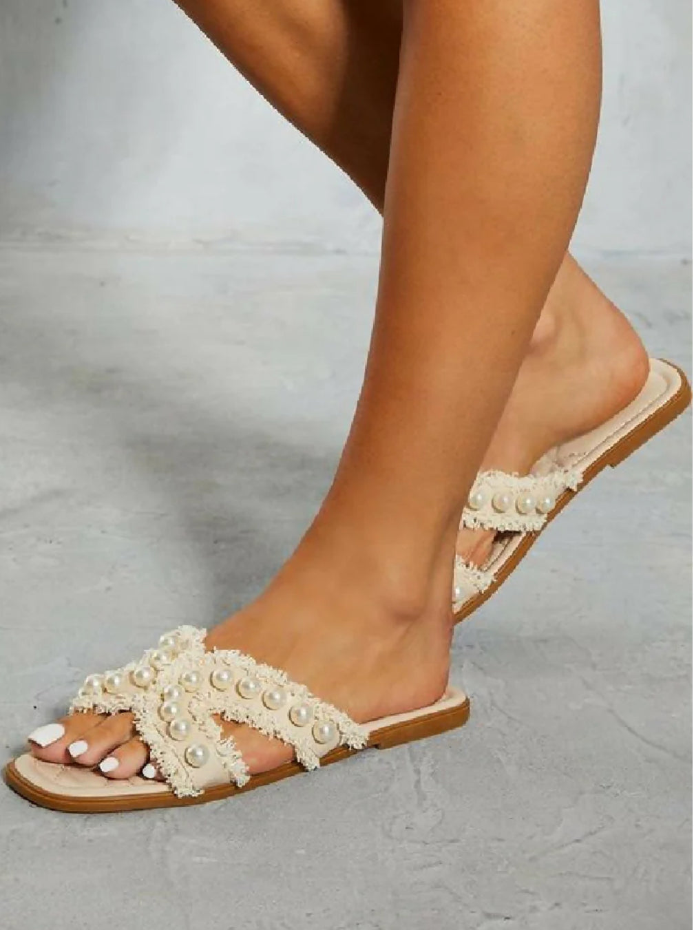‘India’ Pearl Sandals