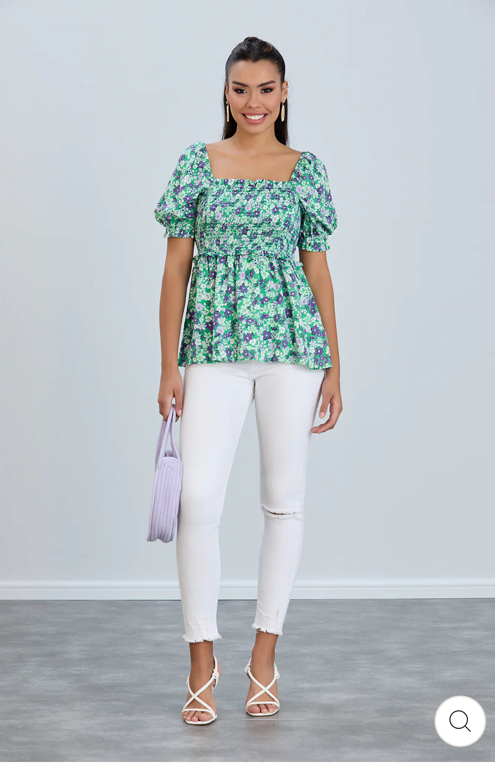 ‘Christina’ Floral Print Top