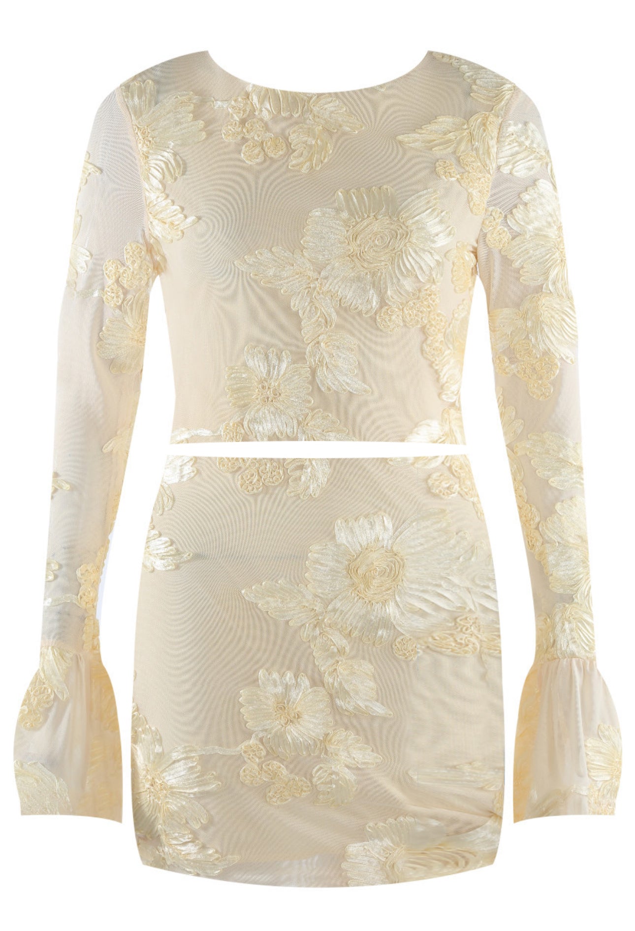 ‘Hallie’ Yellow Skirt & Top Set