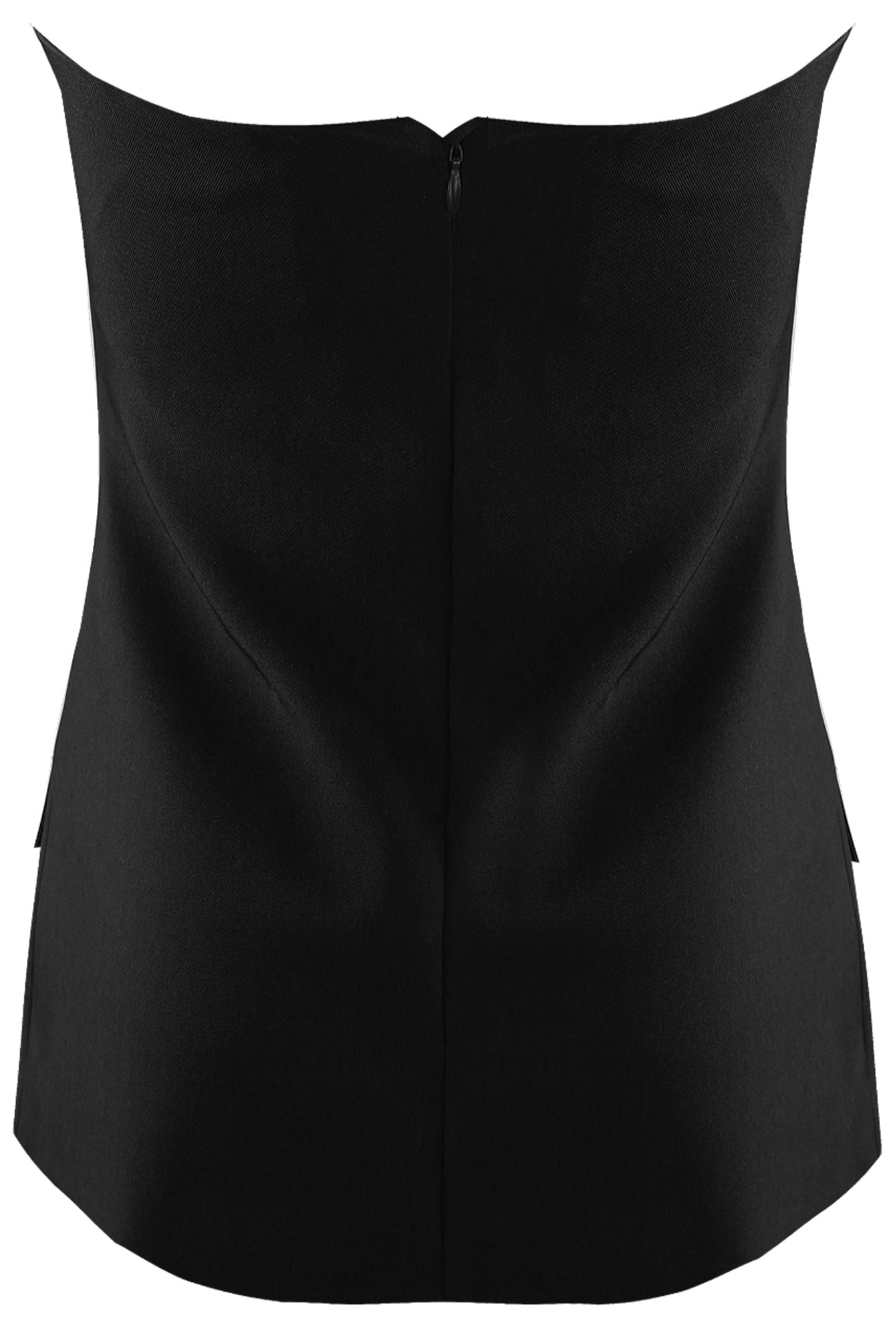 ‘Carrie’ Black Tailored Bandeau Top