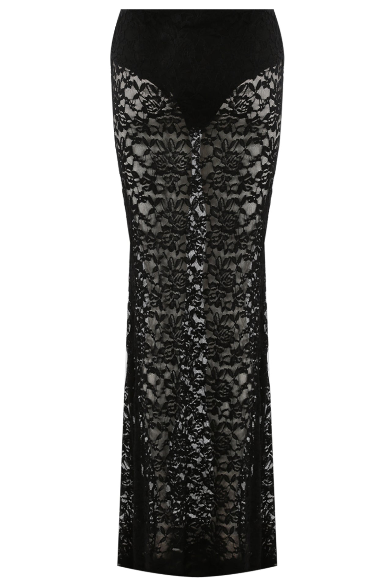 ‘Chloe’ Black Lace Skirt