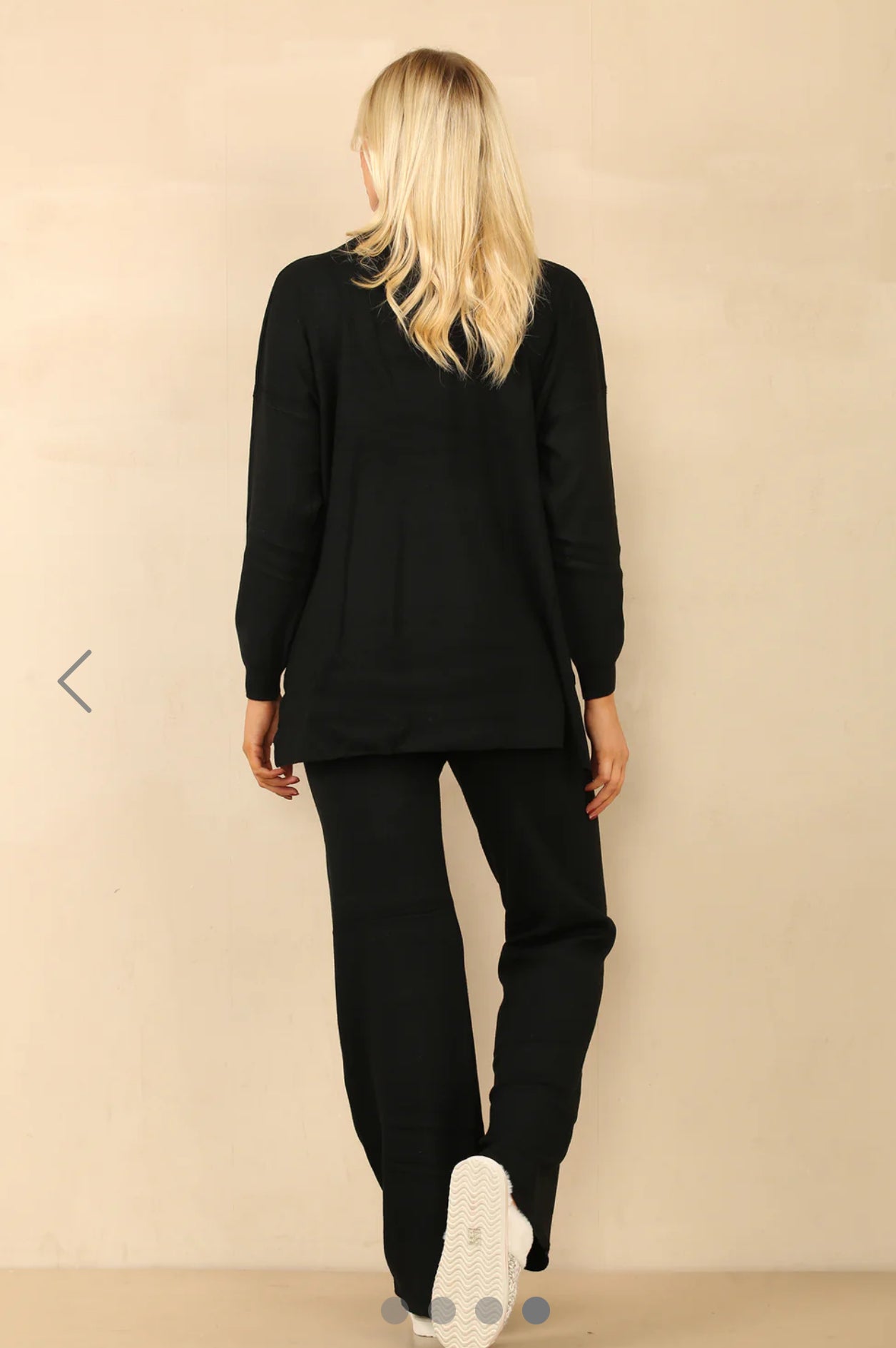 ‘Beckie’ Black High Neck Loungewear