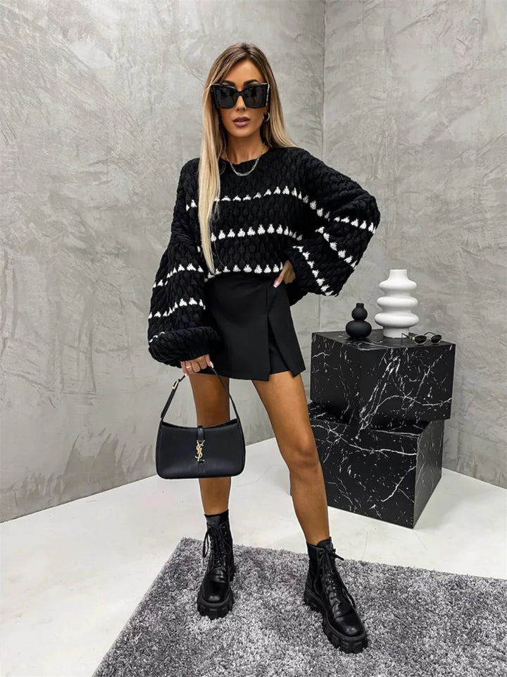 ‘Jodie’ Patterned Knitted Jumper