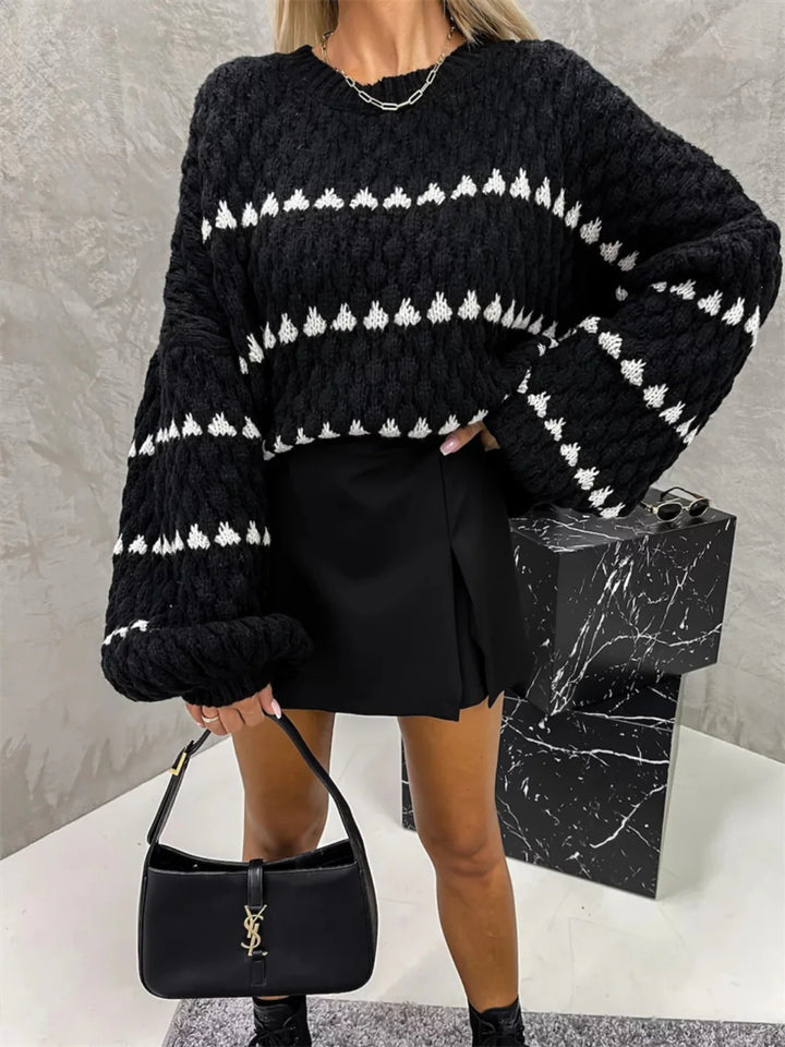 ‘Jodie’ Patterned Knitted Jumper