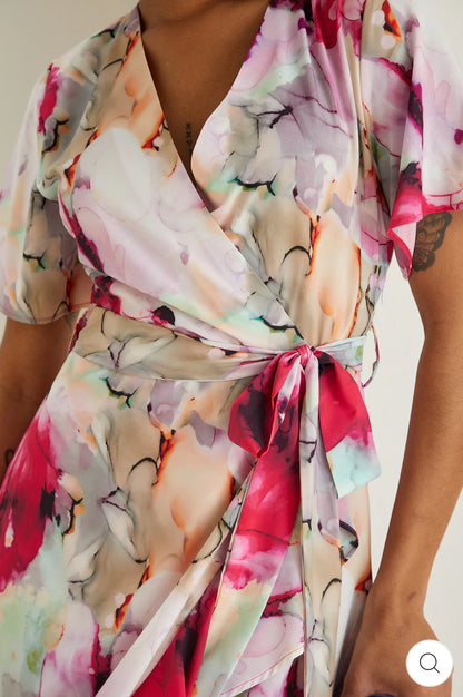 ‘Isabella’ Floral Wrap Dress