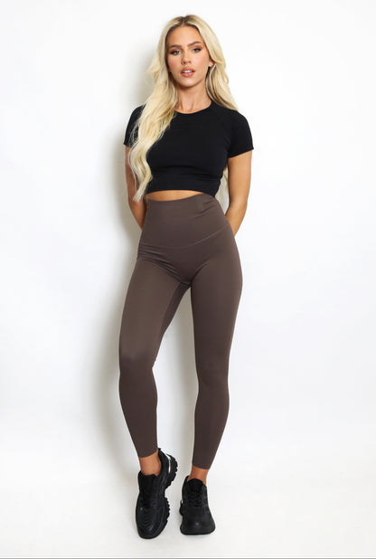 ‘Ella’ Chocolate Brown Leggings