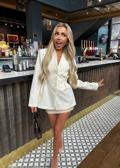 ‘Emily’ Pleated Waist Blazer