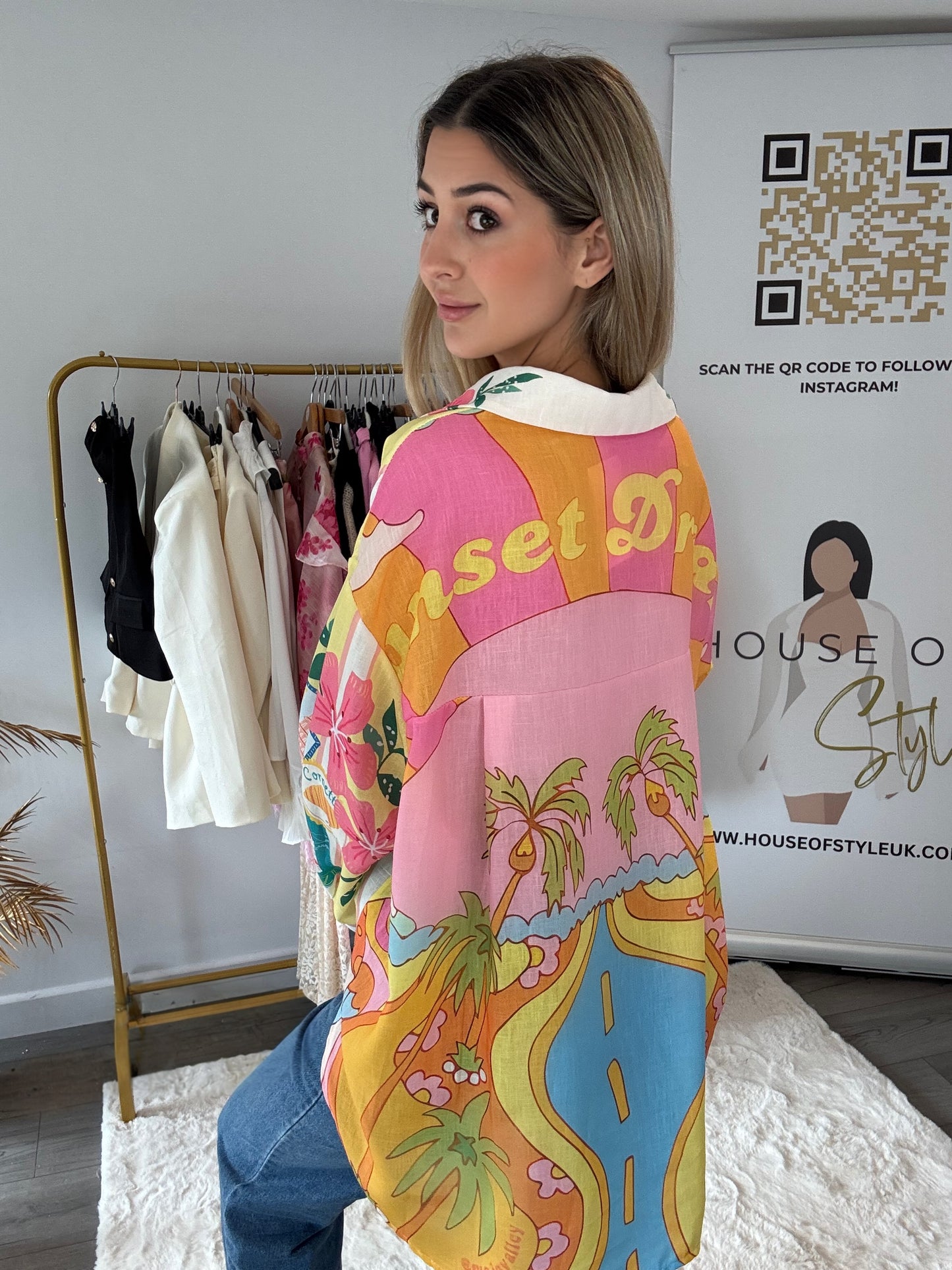 LAST ONE! ‘Yasmin’ Oversized Blouse in ‘Italia yellow’