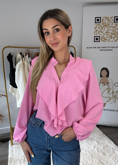 ‘Tilly’ Ruffle Oversized Blouse in 3 colours