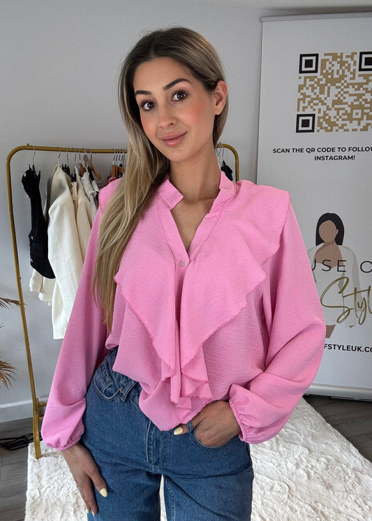 ‘Tilly’ Ruffle Oversized Blouse in 3 colours
