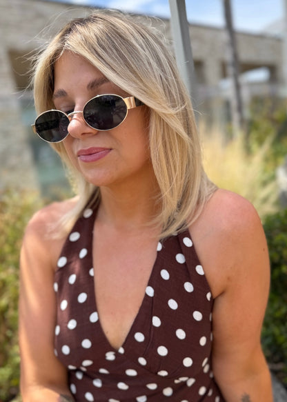 Oval Metal Sunglasses in multiple colours