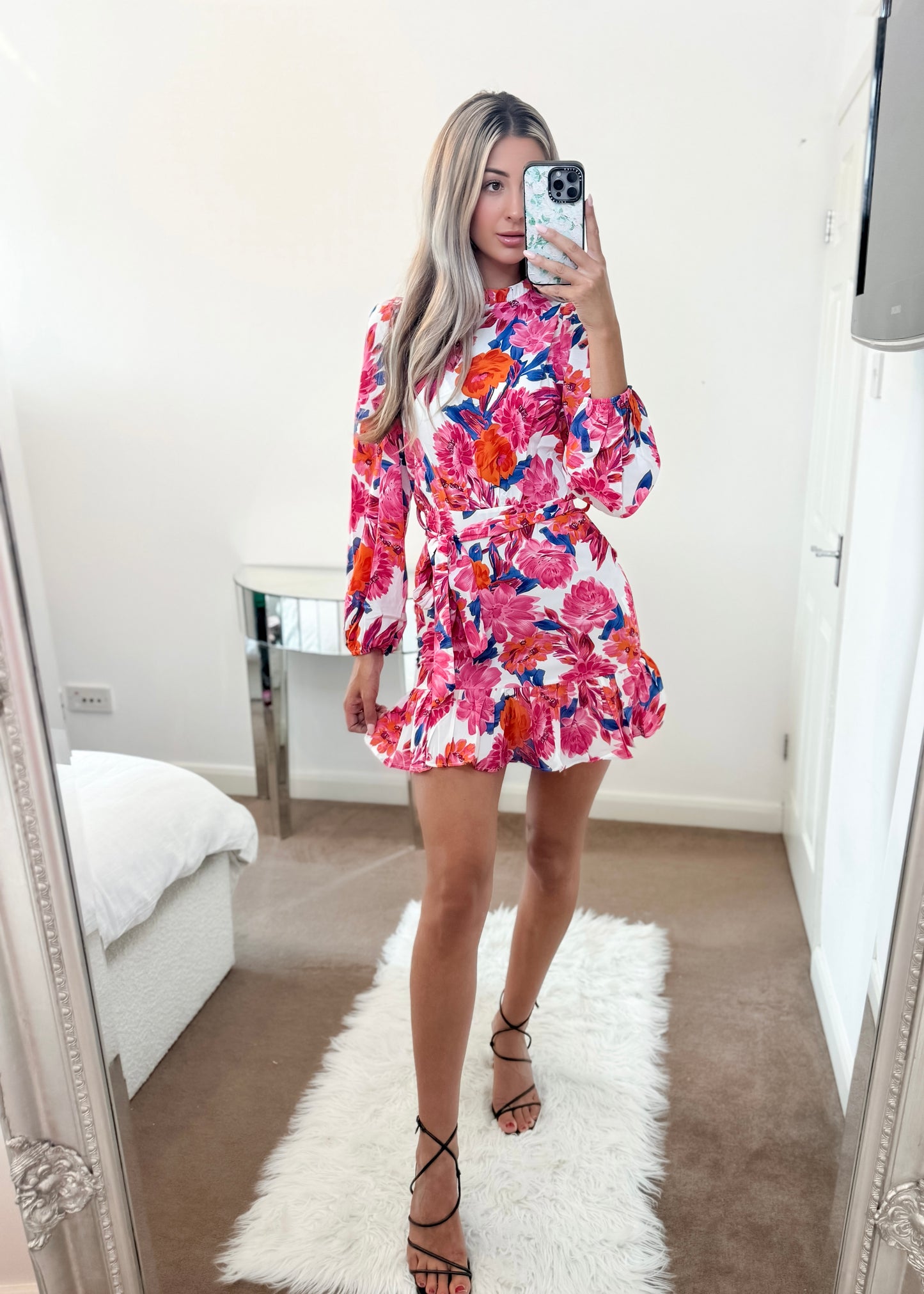 ‘Annie’ Floral Waist Tie Dress