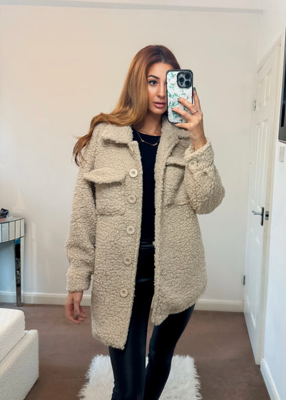 *LAST ONE* ‘Blair’ Teddy Fleece Shacket