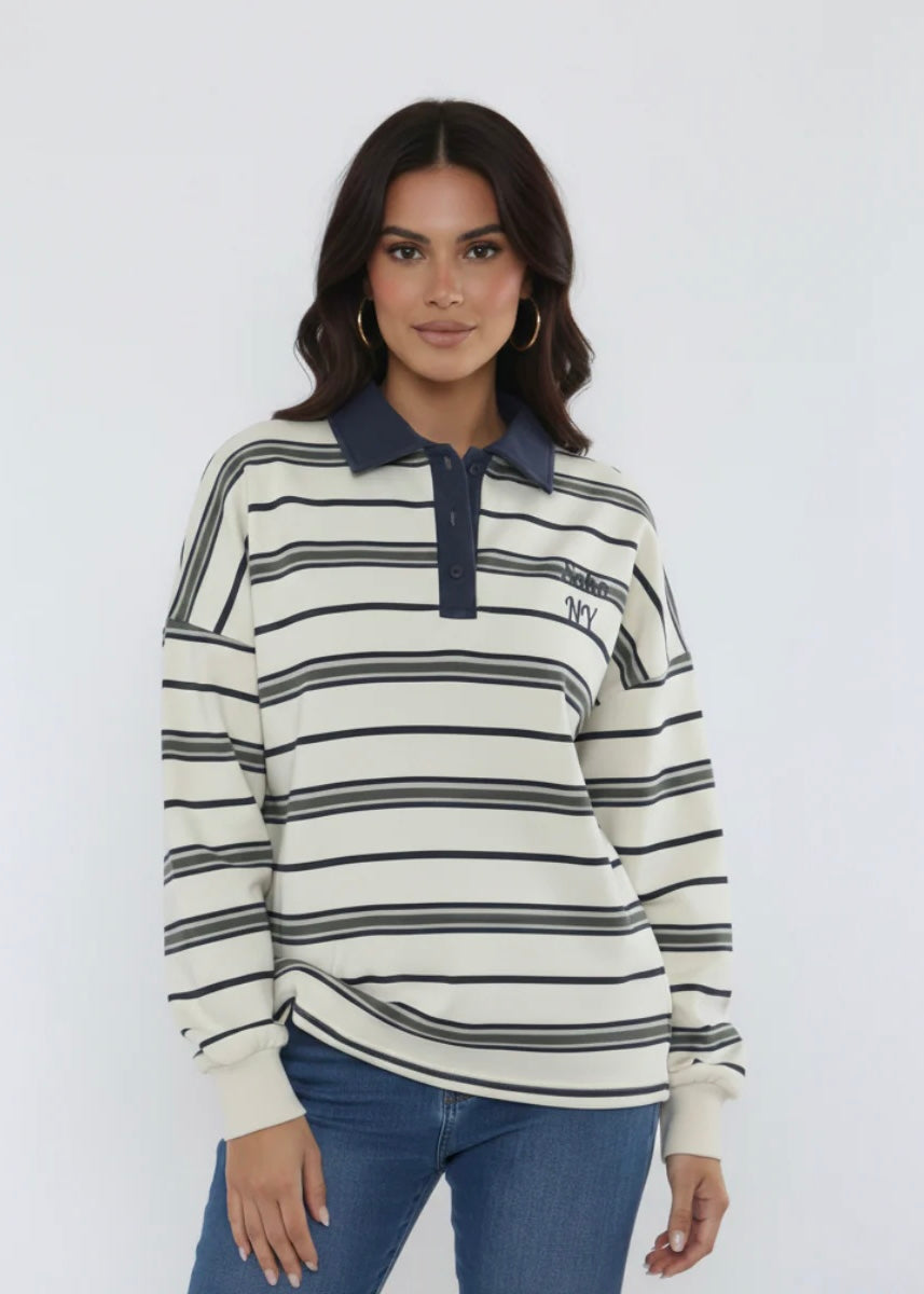 LAST ONES! Rugby Style Top - 2 Colourways