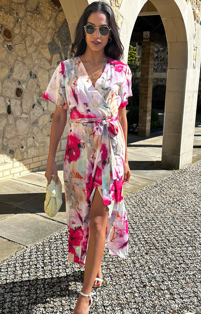 ‘Isabella’ Floral Wrap Dress