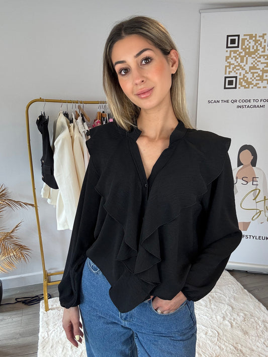 ‘Tilly’ Ruffle Oversized Blouse in 3 colours