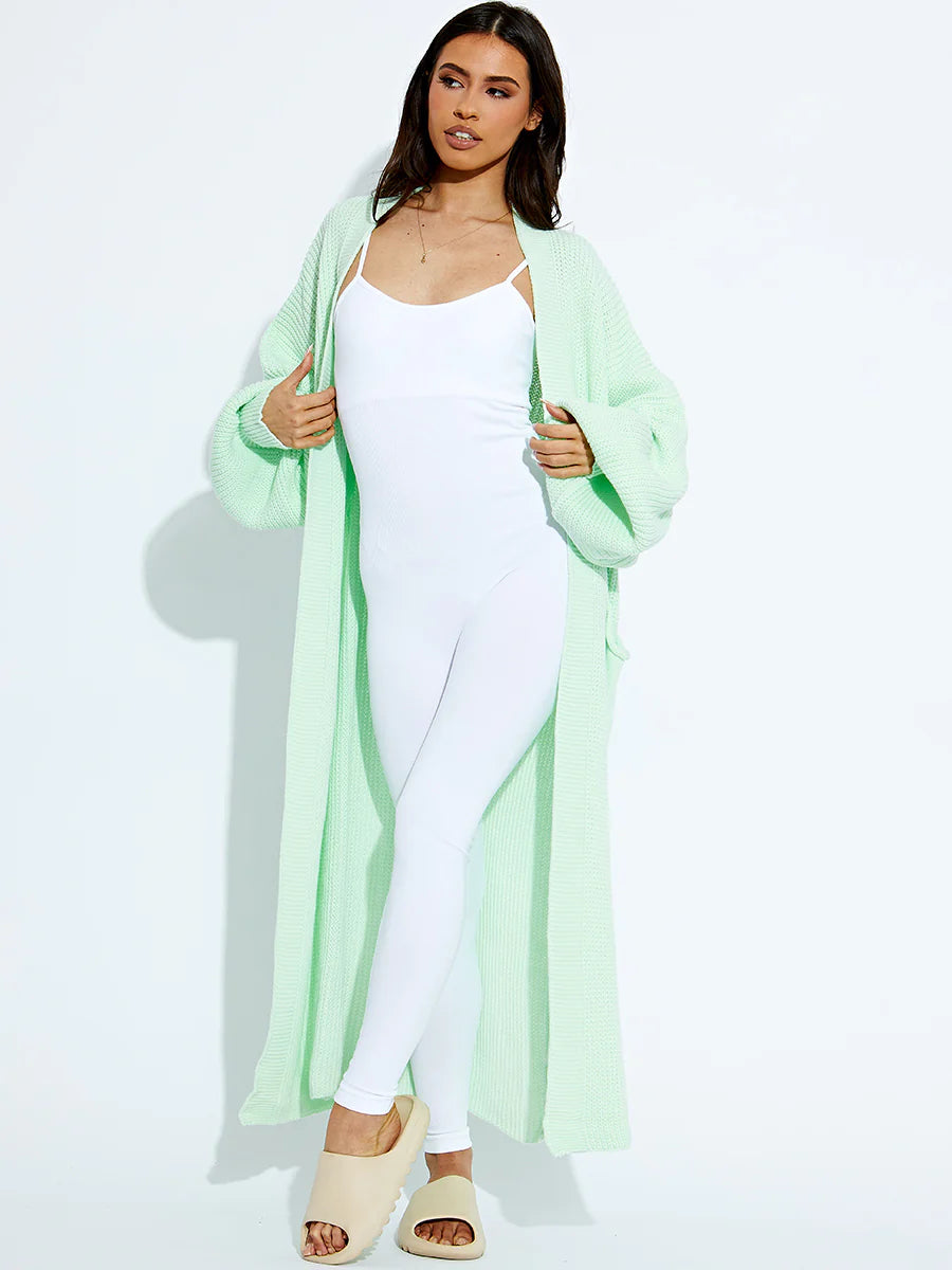 ‘Myla’ Mint Longlength Cardigan