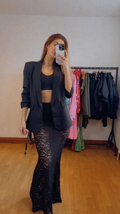‘Nina’ Black Classic Blazer