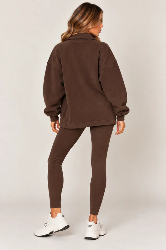 ‘Layla’ Co-Ord Lounge-set in Brown