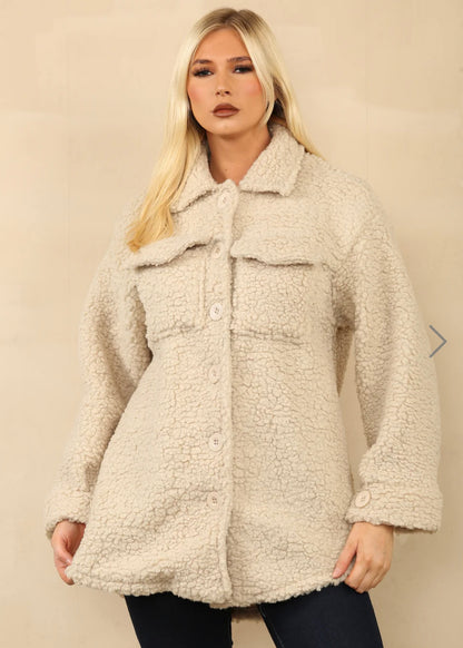*LAST ONE* ‘Blair’ Teddy Fleece Shacket