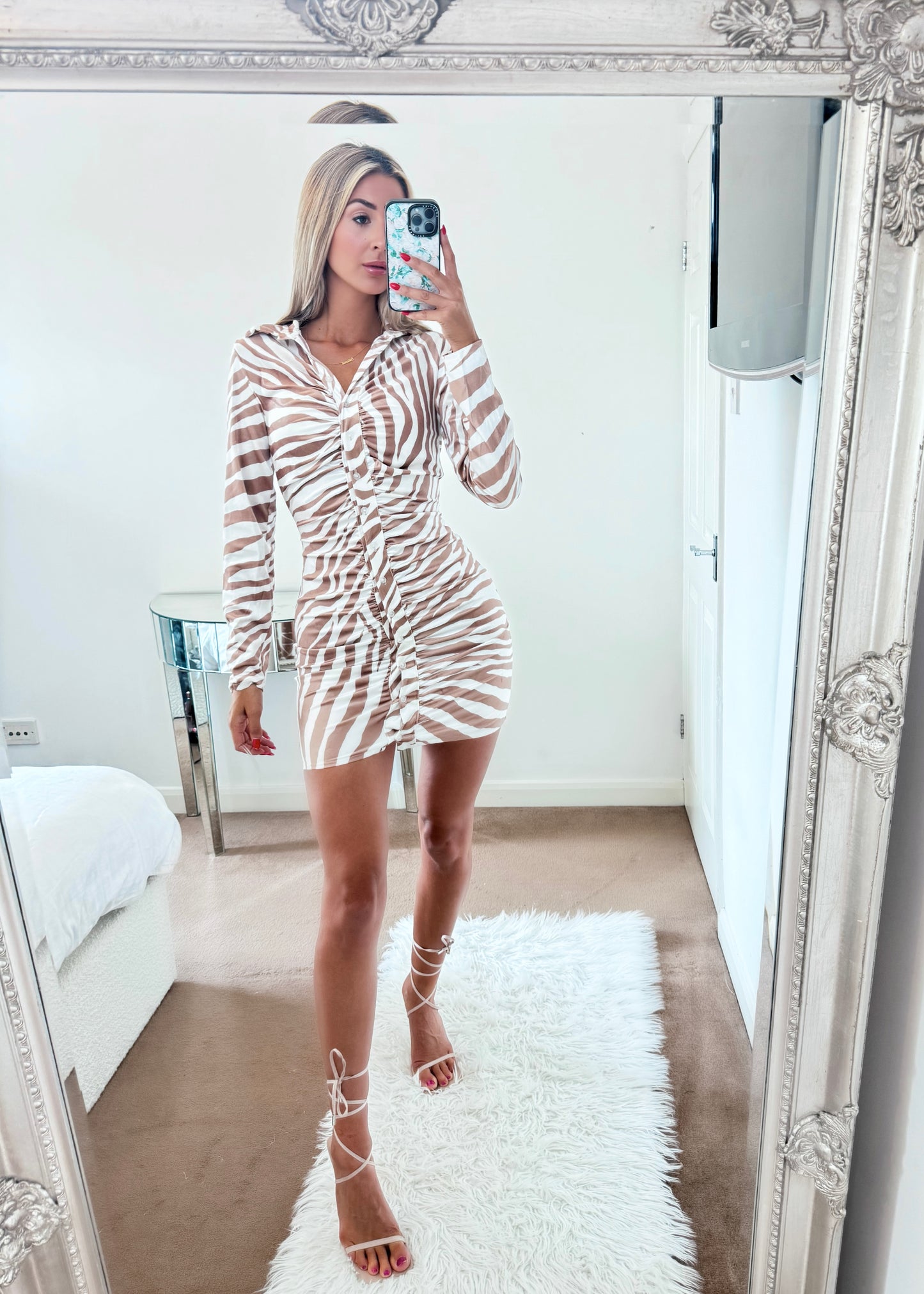 ‘Hayley’ Zebra Print Dress