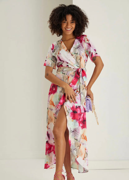 ‘Isabella’ Floral Wrap Dress