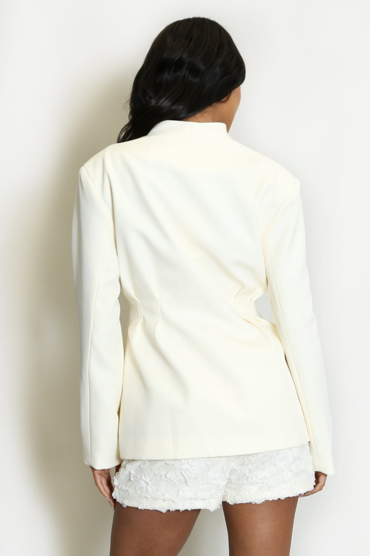 ‘Emily’ Pleated Waist Blazer