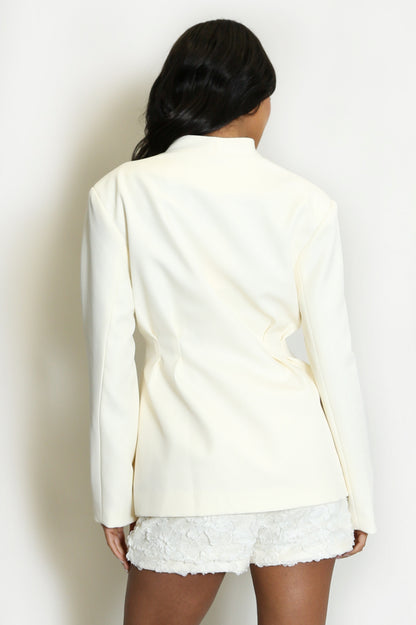 ‘Emily’ Pleated Waist Blazer