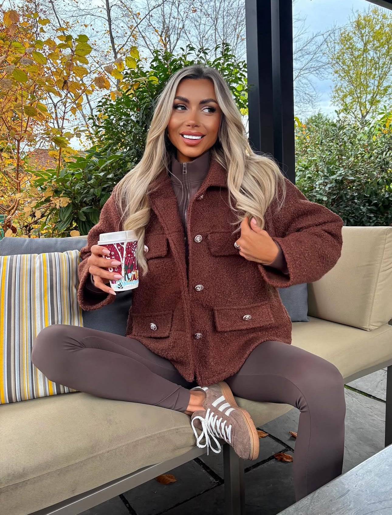 ‘Shaya’ Shacket in Chocolate Brown