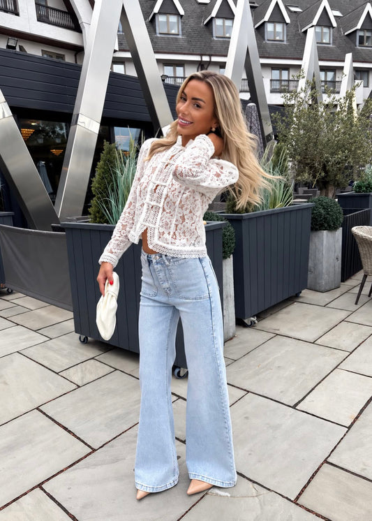 ‘Hannah’ High Waist Flared Jeans
