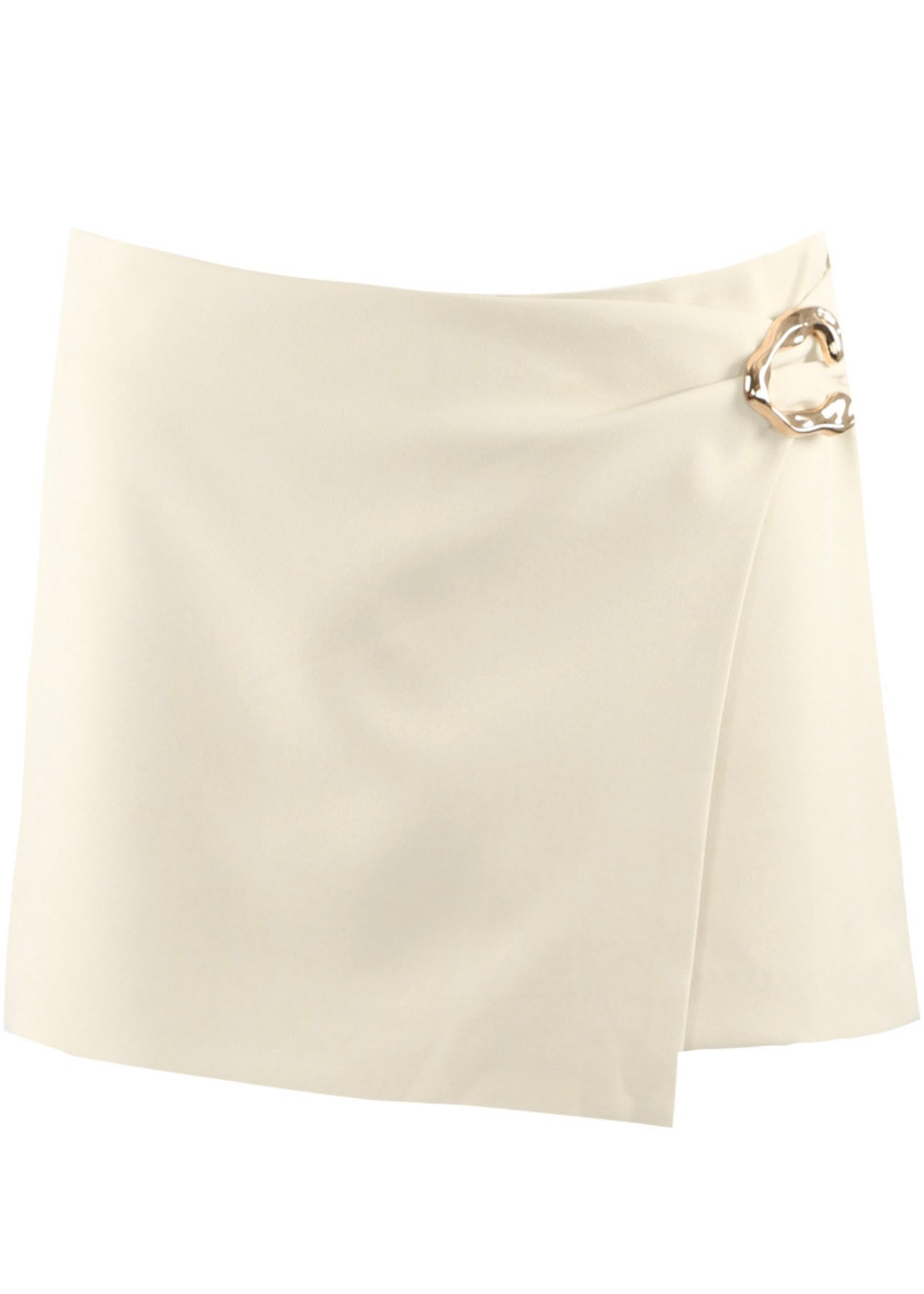‘Aila’ Cream Buckle Skort