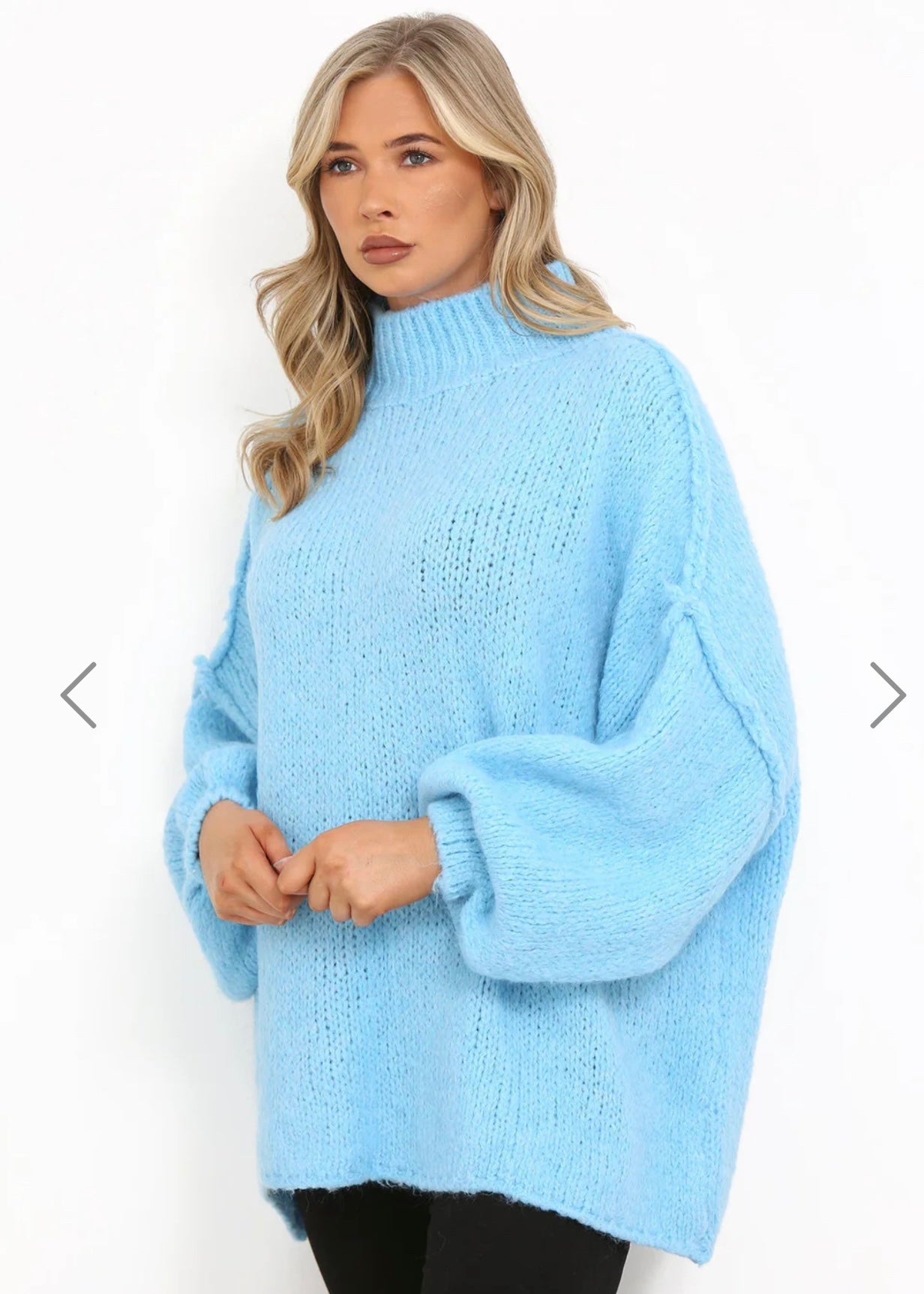 ‘Karina’ Blue Oversized Jumper