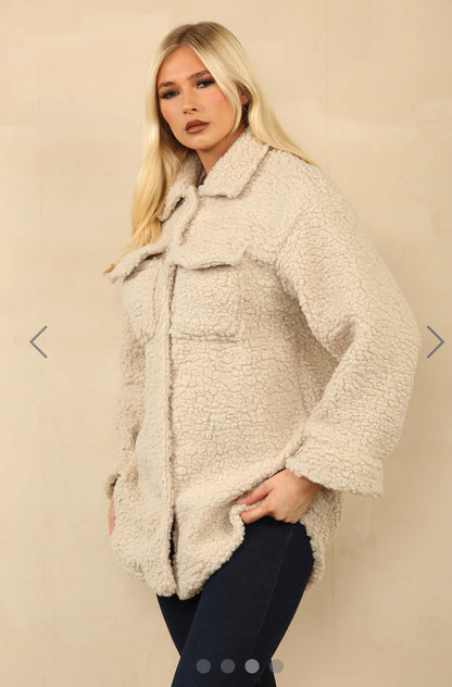 *LAST ONE* ‘Blair’ Teddy Fleece Shacket