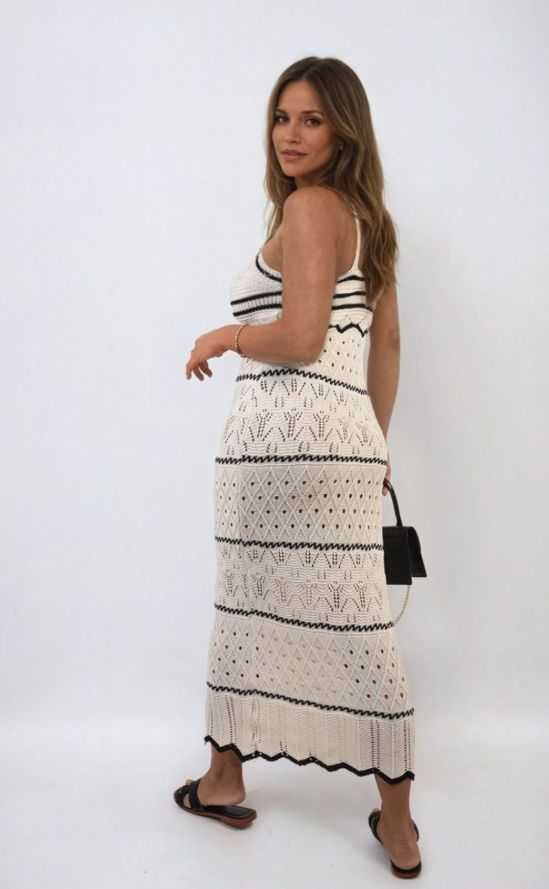 ‘Zara’ Crochet Knitted Midi Dress