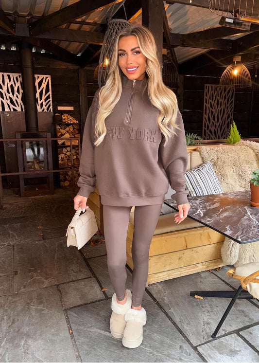 ‘Ella’ Chocolate Brown Leggings