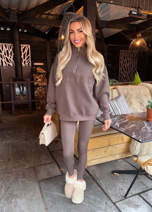 ‘Allie’ New York Zip Sweater