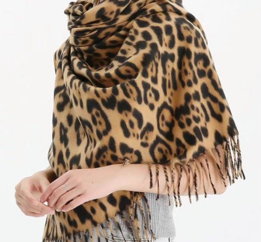 ‘Mina’ Leopard Print Scarf