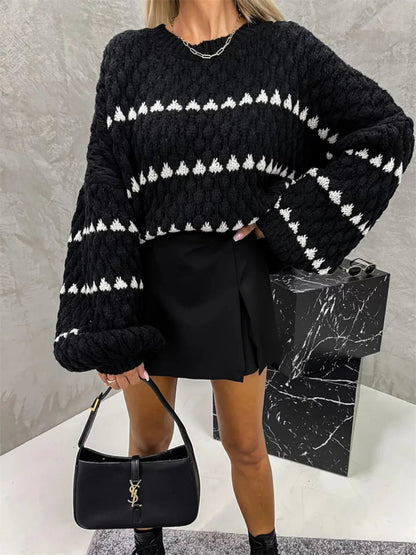 ‘Jodie’ Patterned Knitted Jumper